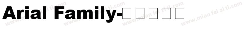 Arial Family字体转换
